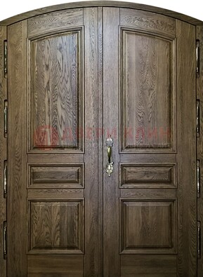 Долговечная арочная дверь с отделкой массив ДА-25 в Дмитрове