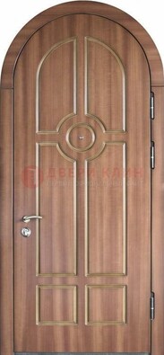 Арочная дверь с отделкой массивом ДА-35 в Дмитрове