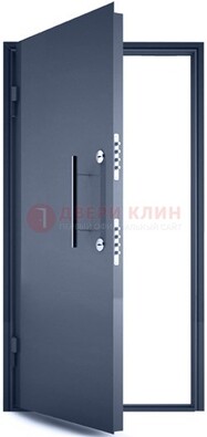 Черная металлическая бронированная дверь ДБ-1 в Дмитрове