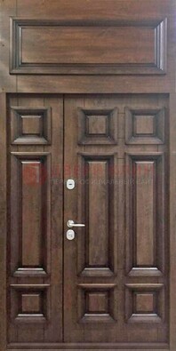 Классическая входная дверь с верхней фрамугой ДФГ-15 в Дмитрове