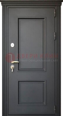 Чёрная дверь с МДФ ДМ-520 в Дмитрове