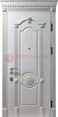 Белая дверь с МДФ ДМ-525 в Дмитрове