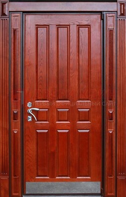 Красная входная дверь для улицы с МДФ ДМ-532 в Дмитрове