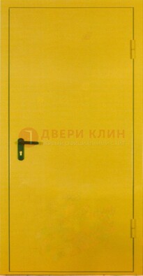 Желтая железная дверь с нитроэмалью ДН-5 в Дмитрове