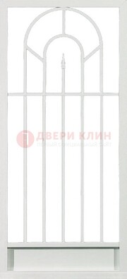 Стальная решетчатая дверь в белом цвете с пикой ДР-11 в Дмитрове