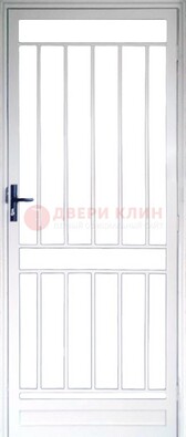 Железная решетчатая дверь белая ДР-32 в Дмитрове