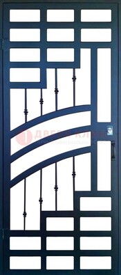 Современная металлическая решетчатая дверь ДР-38 в Дмитрове