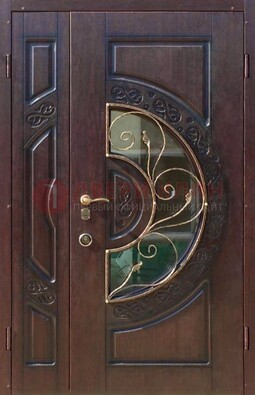 Полуторная железная дверь Винорит в классическом стиле ДСК-272 в Дмитрове