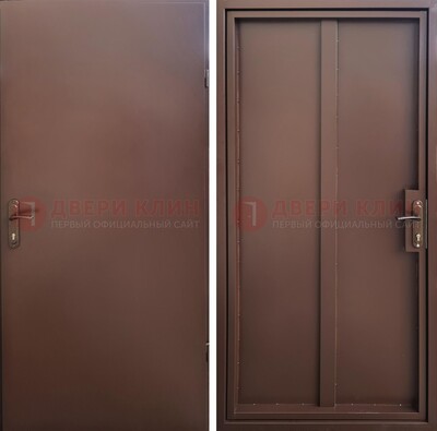 Техническая дверь с порошковым покрытием медный антик с двух сторон ДП-253 в Дмитрове