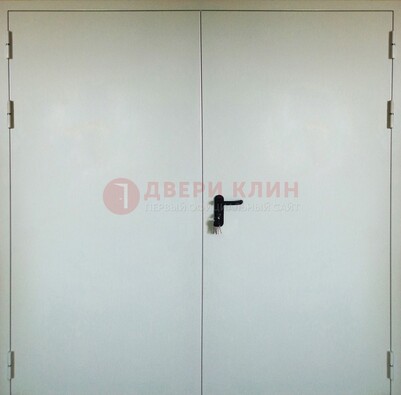 Белая металлическая противопожарная дверь ДТ-8 в Дмитрове