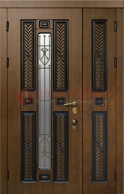 Полуторная входная дверь с виноритом ДВТ-169 в Дмитрове