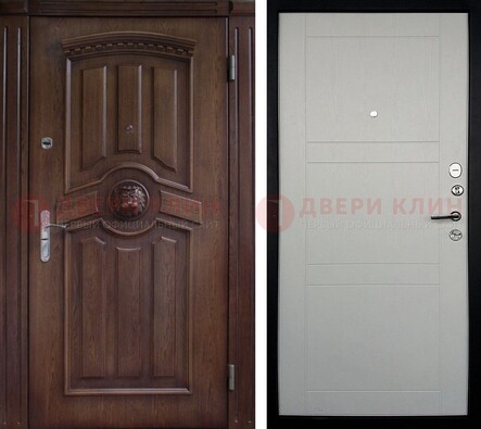 Темная входная дверь с виноритом ДВТ-216 в Дмитрове