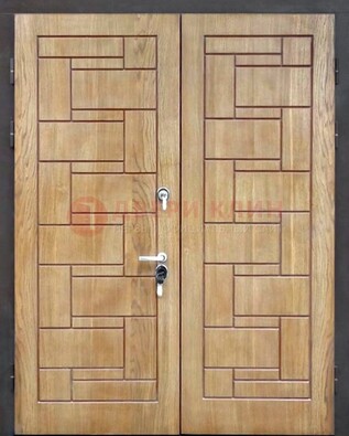 Светло-коричневая стальная дверь с виноритом ДВТ-245 в Дмитрове