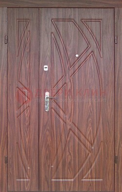 Железная тамбурная полуторная дверь с МДФ ПЛ-7 в Дмитрове